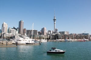 Auckland Water Taxi vessel on harbour